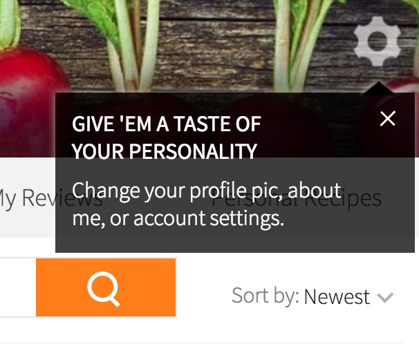 It's all about you profile tooltip